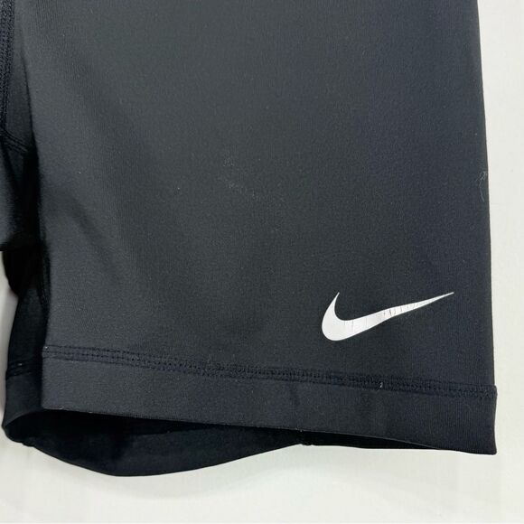 Nike Pro Black White Logo Athletic Bootie Shorts - Picture 8 of 14